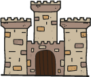 cartoon medieval castle